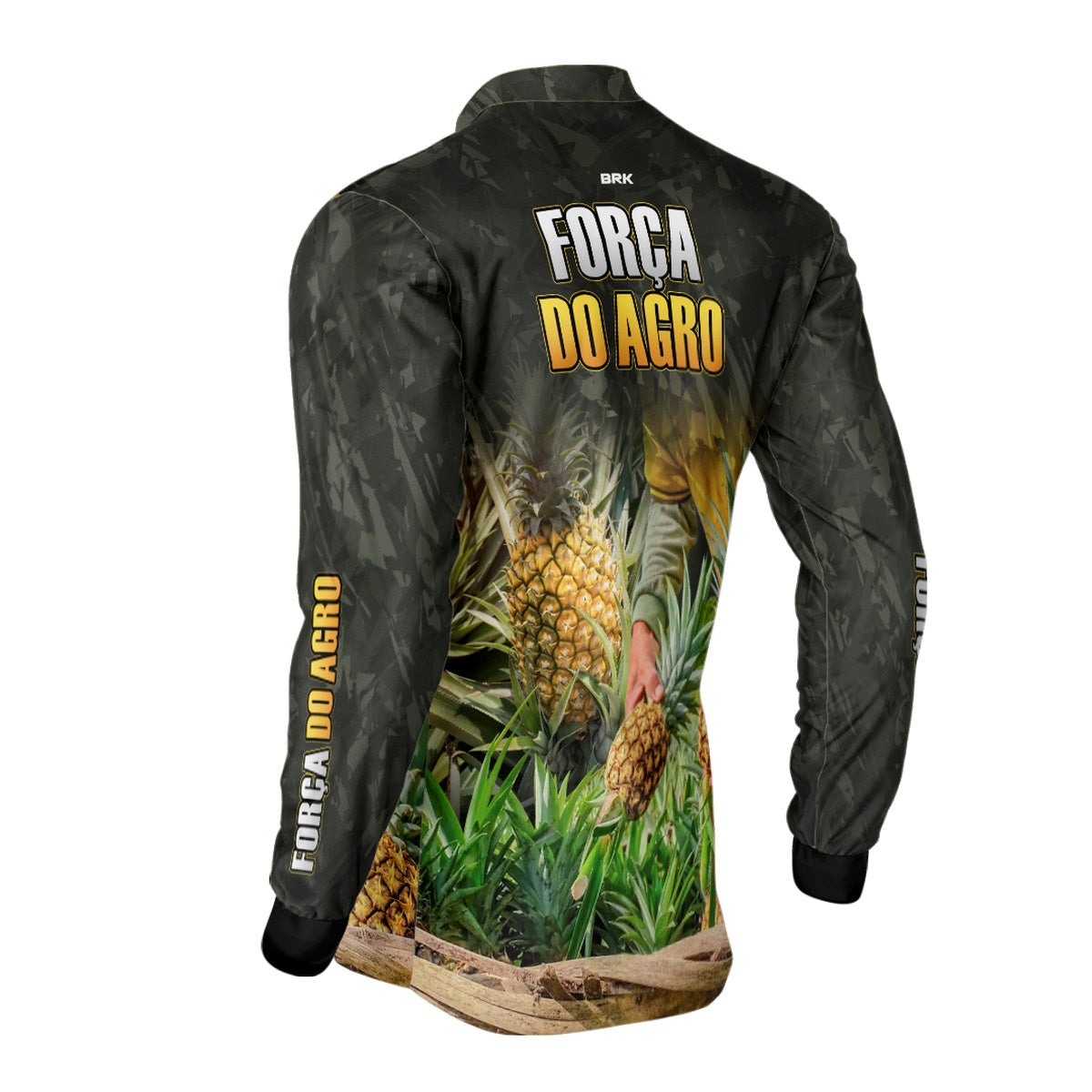 Camisa Agro Brk A Força do Agro Produtor de Abacaxi com UV50+ - BRK AGRO