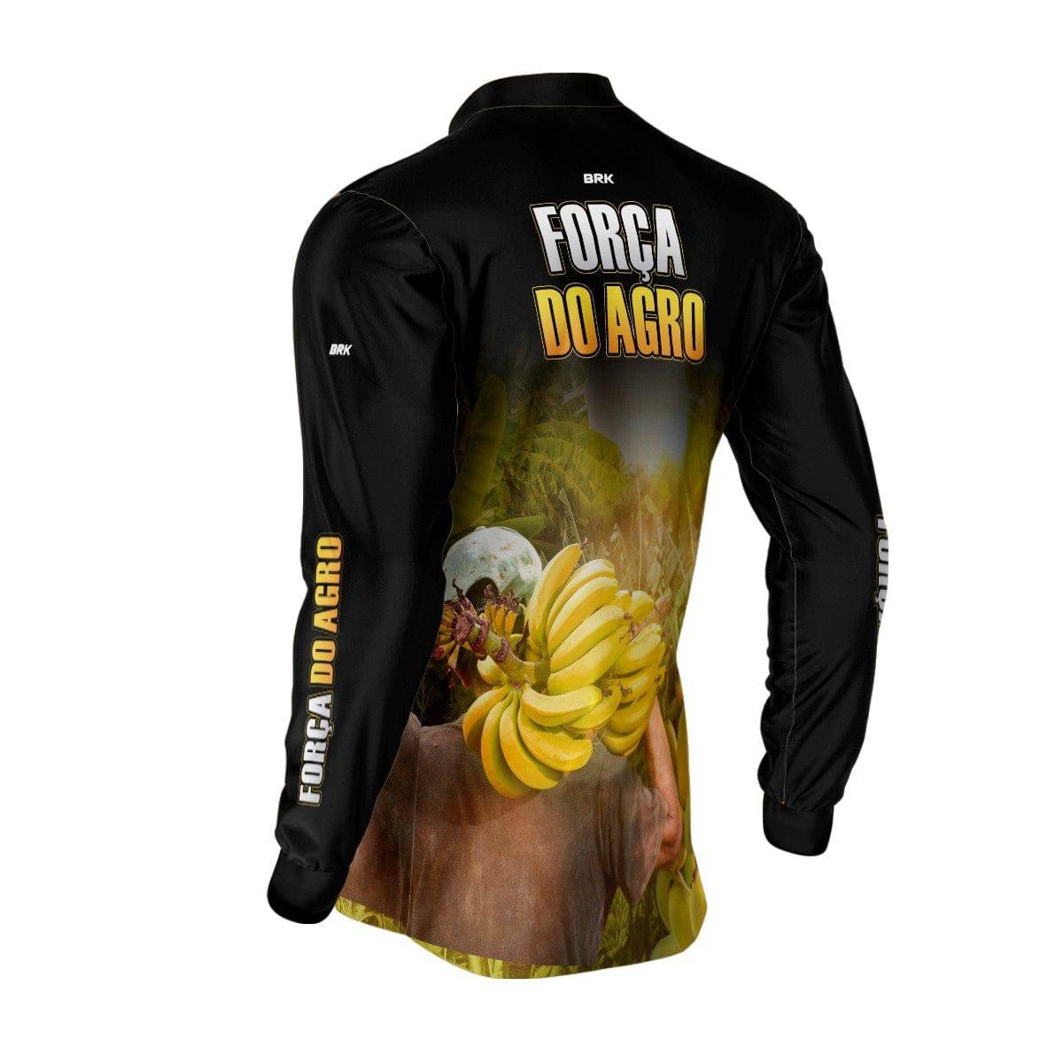 Camisa Agro Brk A Força do Agro Produtor de Banana com UV50+ - BRK AGRO