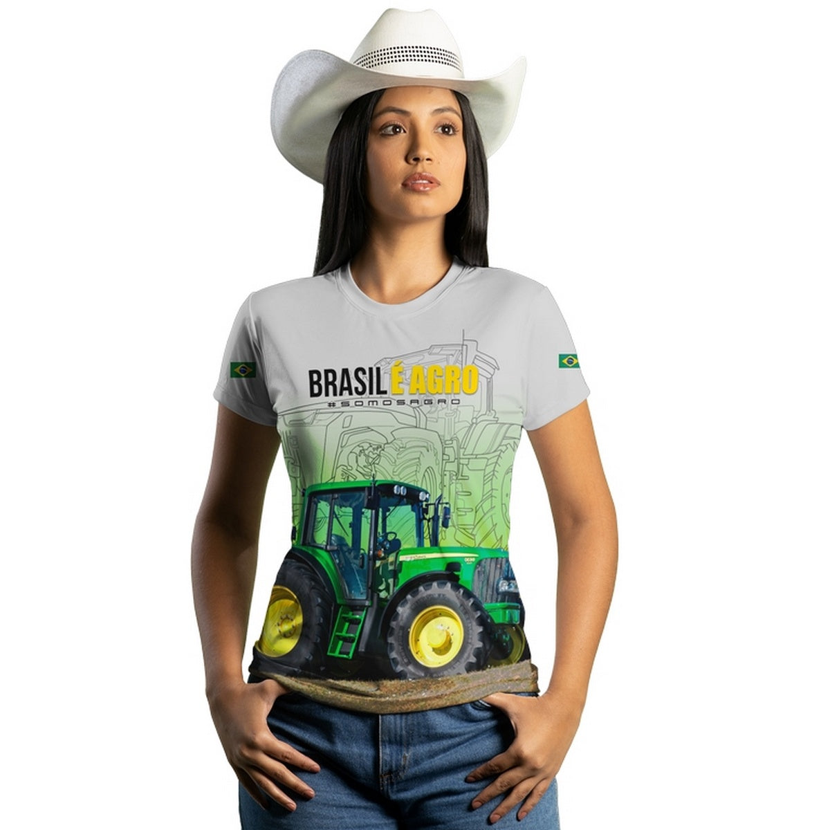 Camiseta Agro Brk Brasil é Agro 05 com Proteção Solar UV50+ - Brk Agro