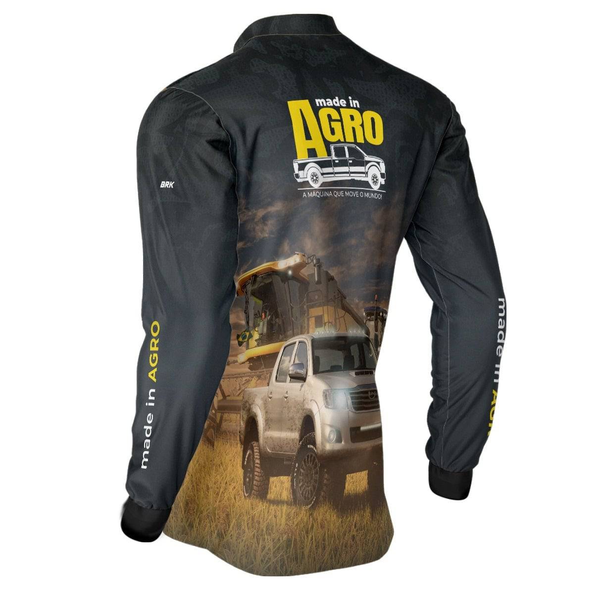 Camisa Agro Brk Caminhonete 4x4 com Proteção Solar UV50+ - BRK AGRO