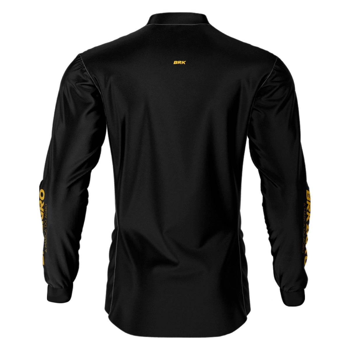Camisa Agro Brk Clean Preta com Proteção Solar UV50+ - Brk Agro