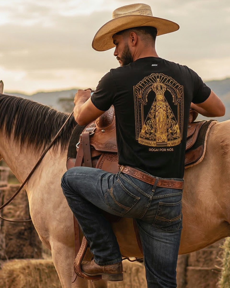 Camiseta Agro Brk Rogai por Nós com Algodão Premium - Brk Agro