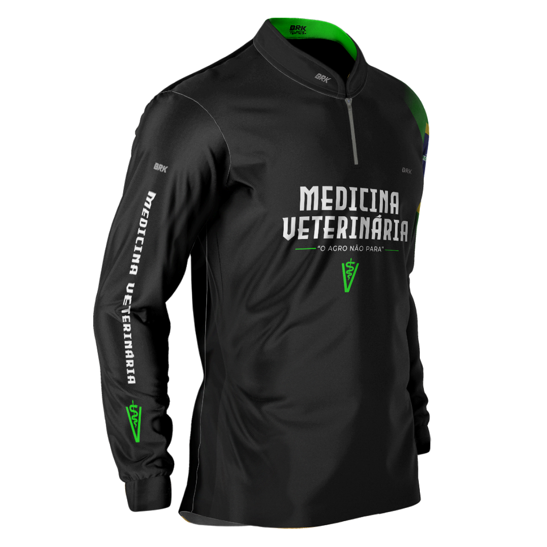 Camisa Agro Brk Medicina Veterinária com Proteção Solar UV50+ - Brk Agro