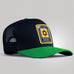 Boné Trucker Brk Agro Monograma Agronomia Preto e Verde - Brk Agro