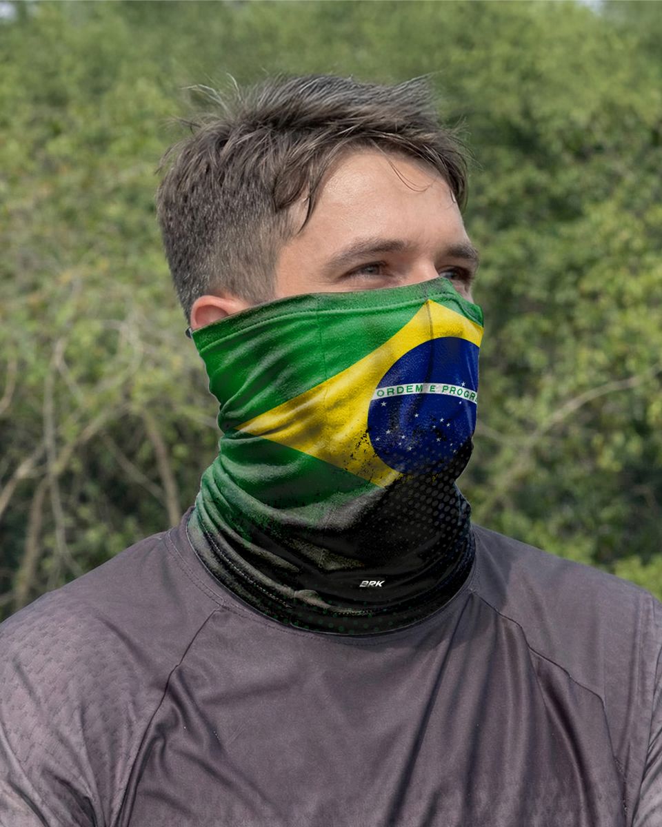 Bandana para Pescoço Brk Brasil com Proteção UV50 - Brk Agro