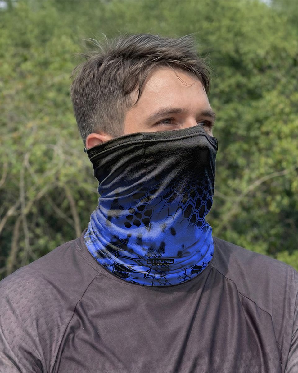 Bandana Tubeneck BRK Strong Fishing Azul Com UV50+ - Brk Agro