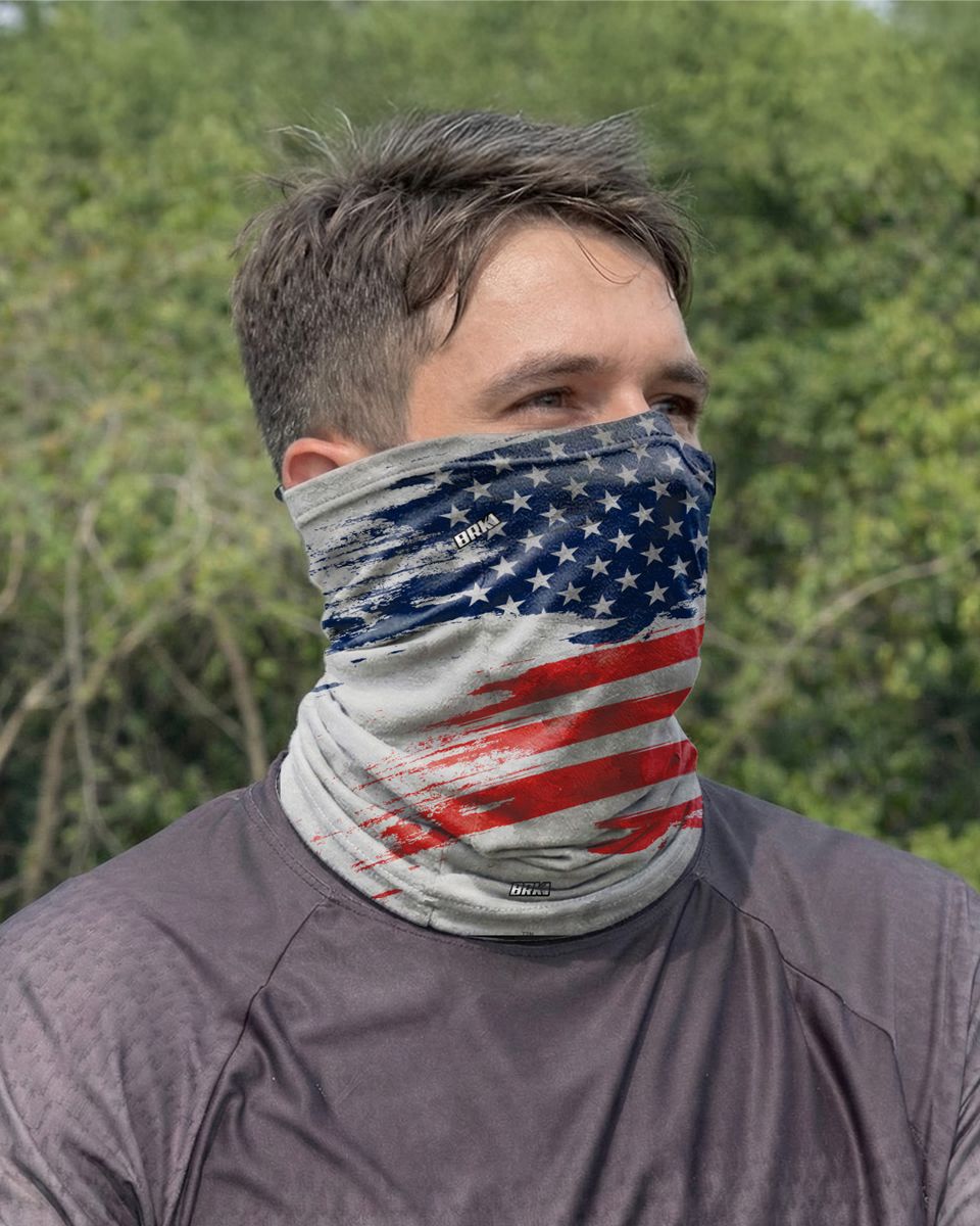 Bandana Tubeneck Agro Brk Bandeira do Estados Unidos com Proteção Solar UV50+ - Brk Agro
