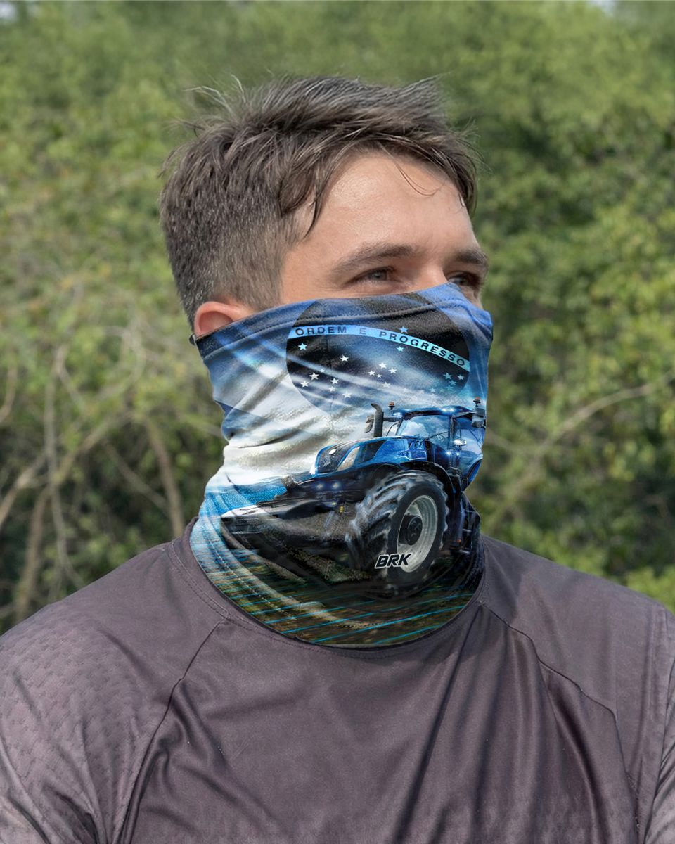 Bandana Tubeneck Agro Brk Trator 02 NH com Proteção Solar UV50+ - Brk Agro