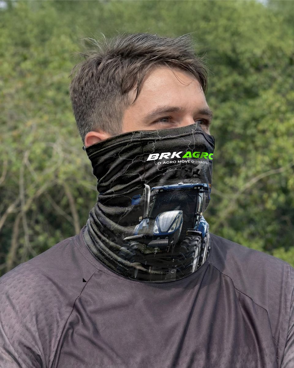 Bandana Tubeneck Agro Brk O Agro Move o Brasil com Proteção Solar UV50+ - Brk Agro