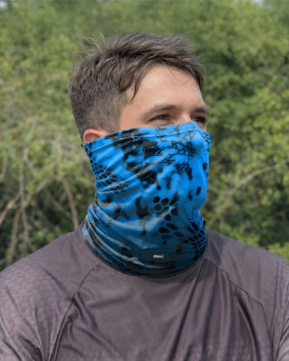 Bandana Tubeneck Agro Brk Multifuncional Azul com Proteção Solar UV50+ - Brk Agro