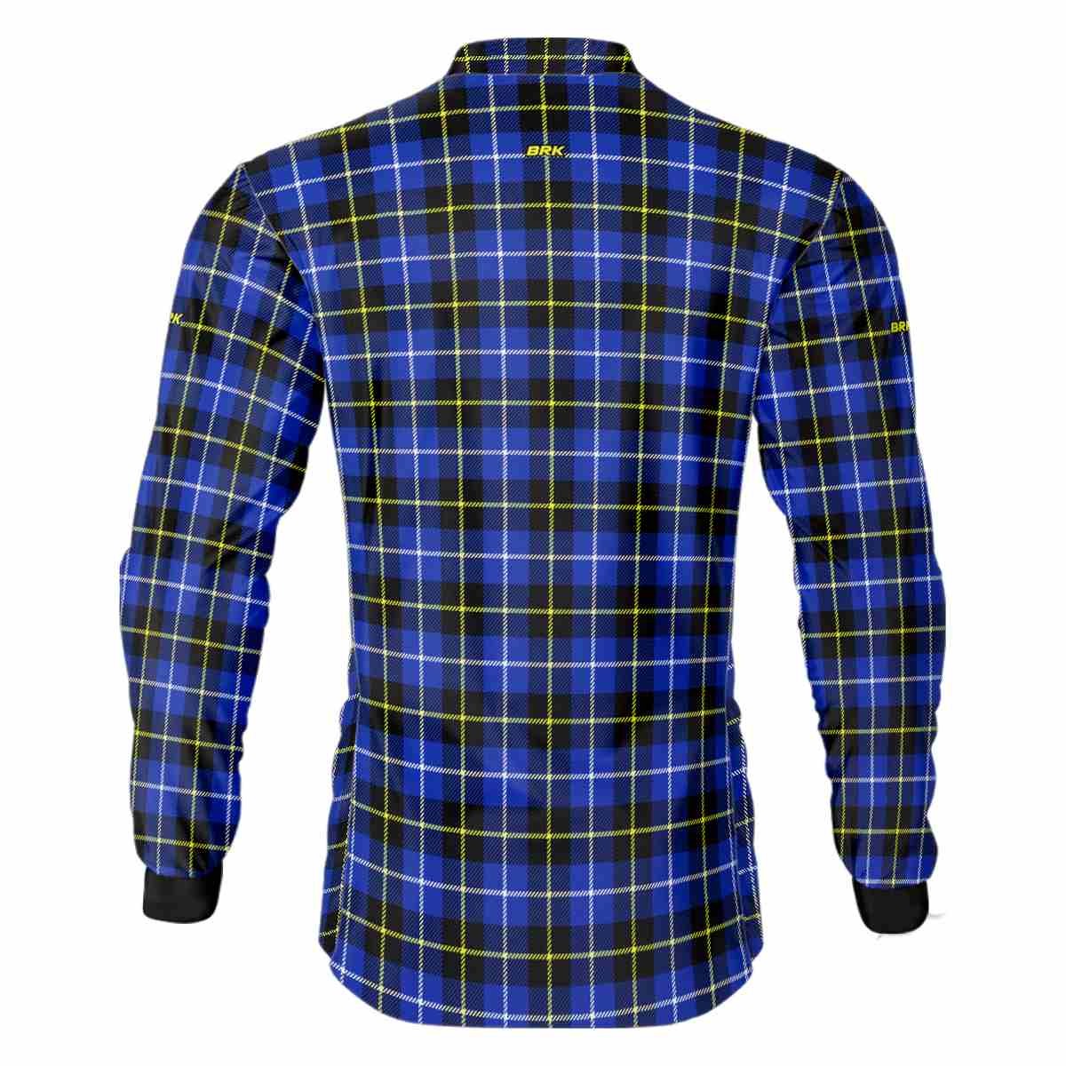 Camisa Agro Brk Country Masculina Xadrez Azul com Proteção Solar UV50+ - BRK AGRO