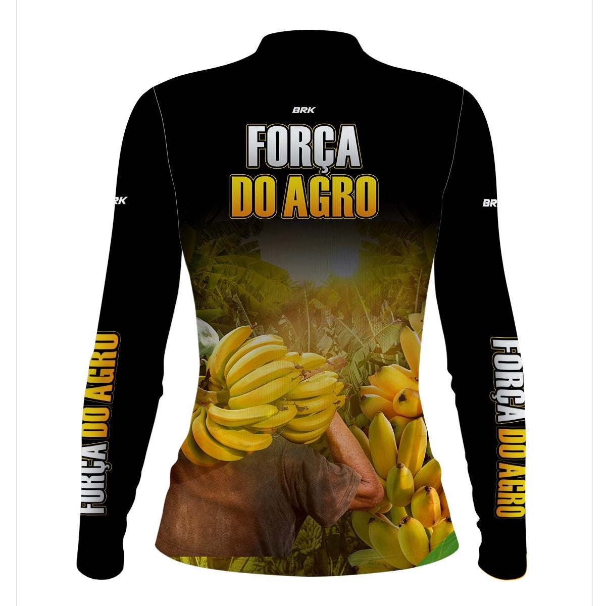 Camisa Agro Brk A Força do Agro Produtor de Banana com UV50+ - BRK AGRO