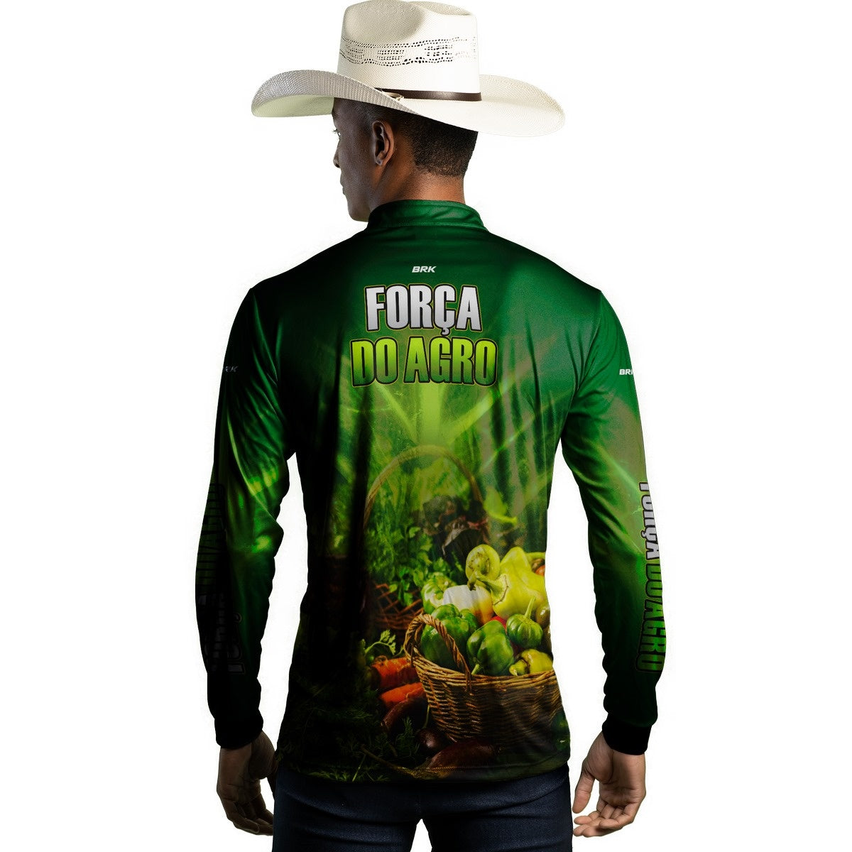 Camisa Agro Brk A Força do Agro Produtor de Hortaliças com UV50+ - Brk Agro