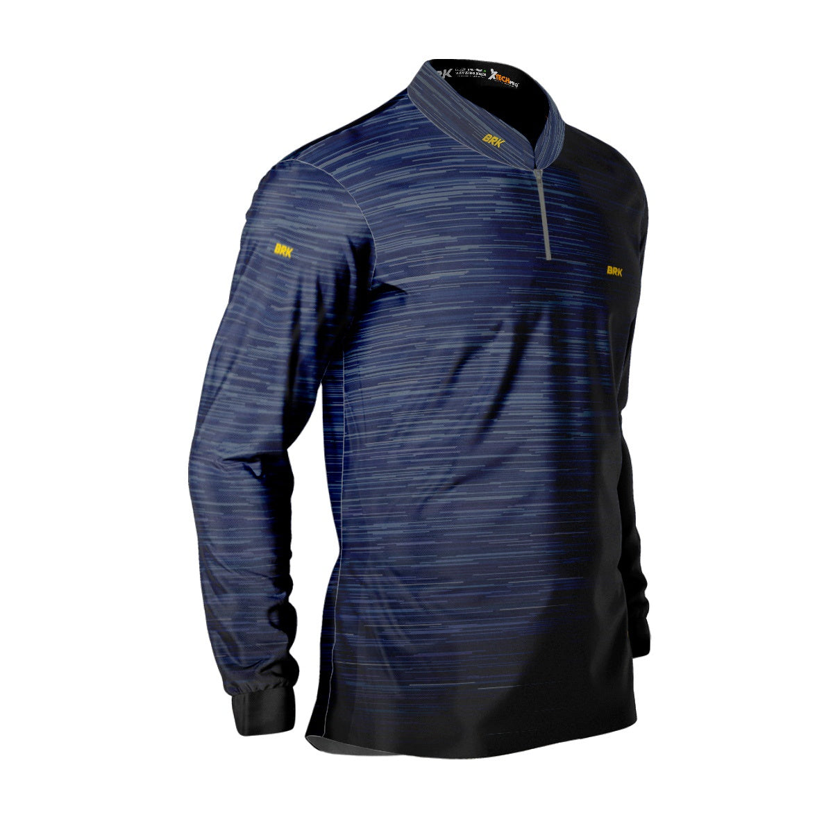 Camisa Masculina Agro Brk Mescla Azul Escuro com Proteção Solar UV50+ - Brk Agro