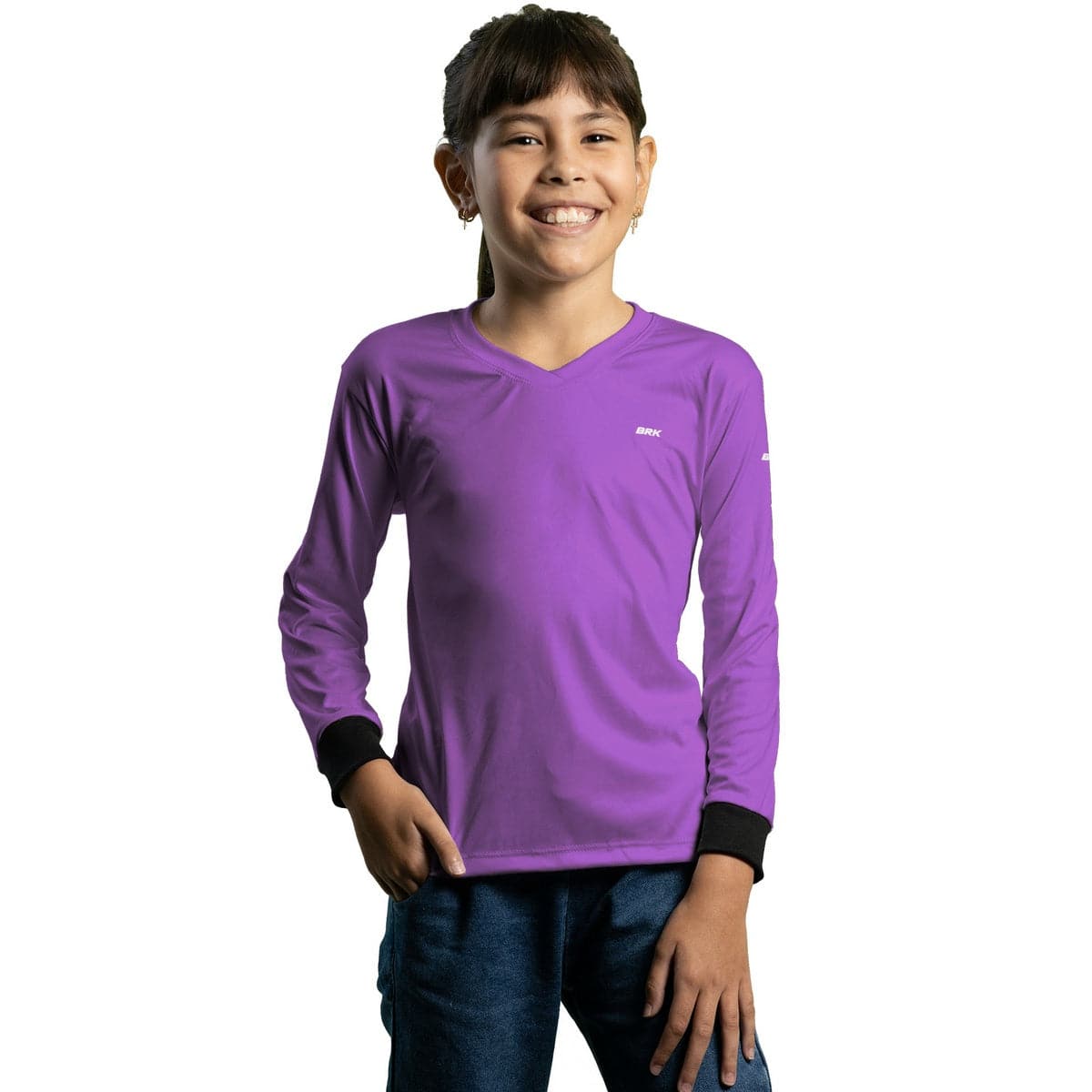 Camisa Infantil Agro Brk Básica Roxa com Proteção Solar UV50+ - Brk Agro