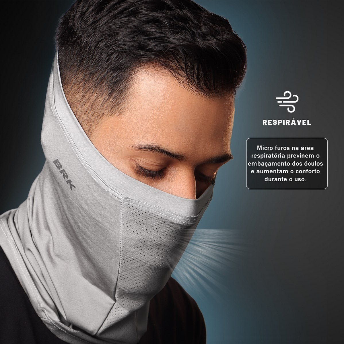 Bandana Black Mask Brk Verde Musgo Liso Proteção UV50+ - Brk Agro