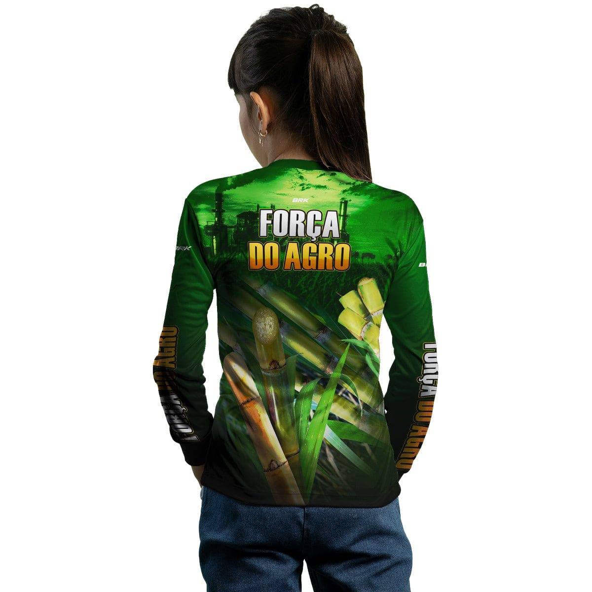 Camisa Agro Brk A Força do Agro Produtor de Cana com Proteção Solar UV50+ - Brk Agro