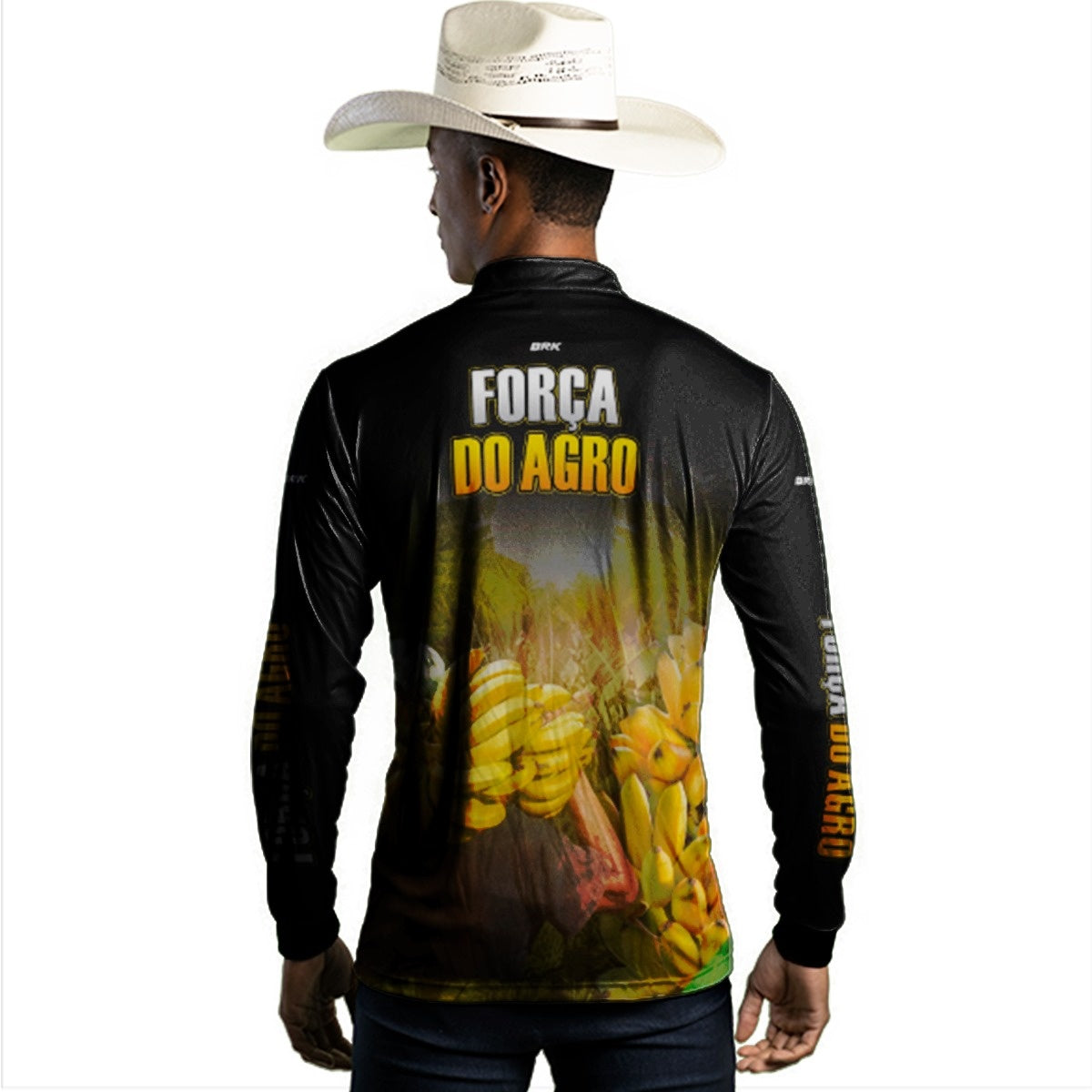 Camisa Agro Brk A Força do Agro Produtor de Banana com UV50+ - BRK AGRO