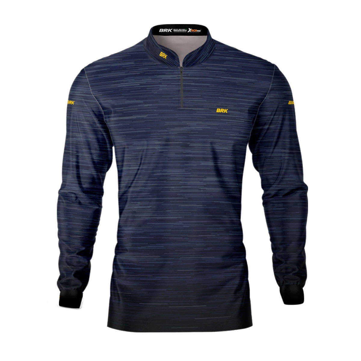 Camisa Masculina Agro Brk Mescla Azul Escuro com Proteção Solar UV50+ - Brk Agro