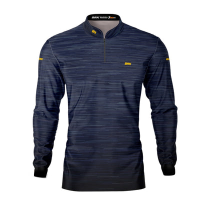 Camisa Masculina Agro Brk Mescla Azul Escuro com Proteção Solar UV50+ Envio Imediato - Brk Agro