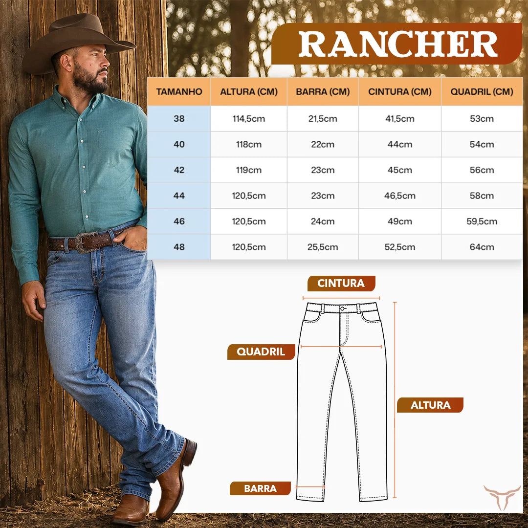 Calça Jeans Rancher - Masculina