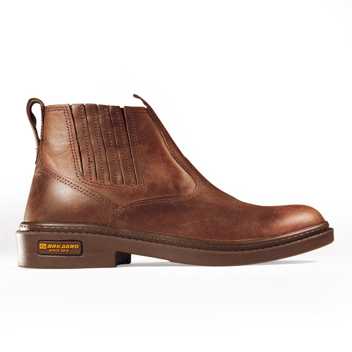 Botina Brk Texas Brown - Couro Legítimo - Brk Agro