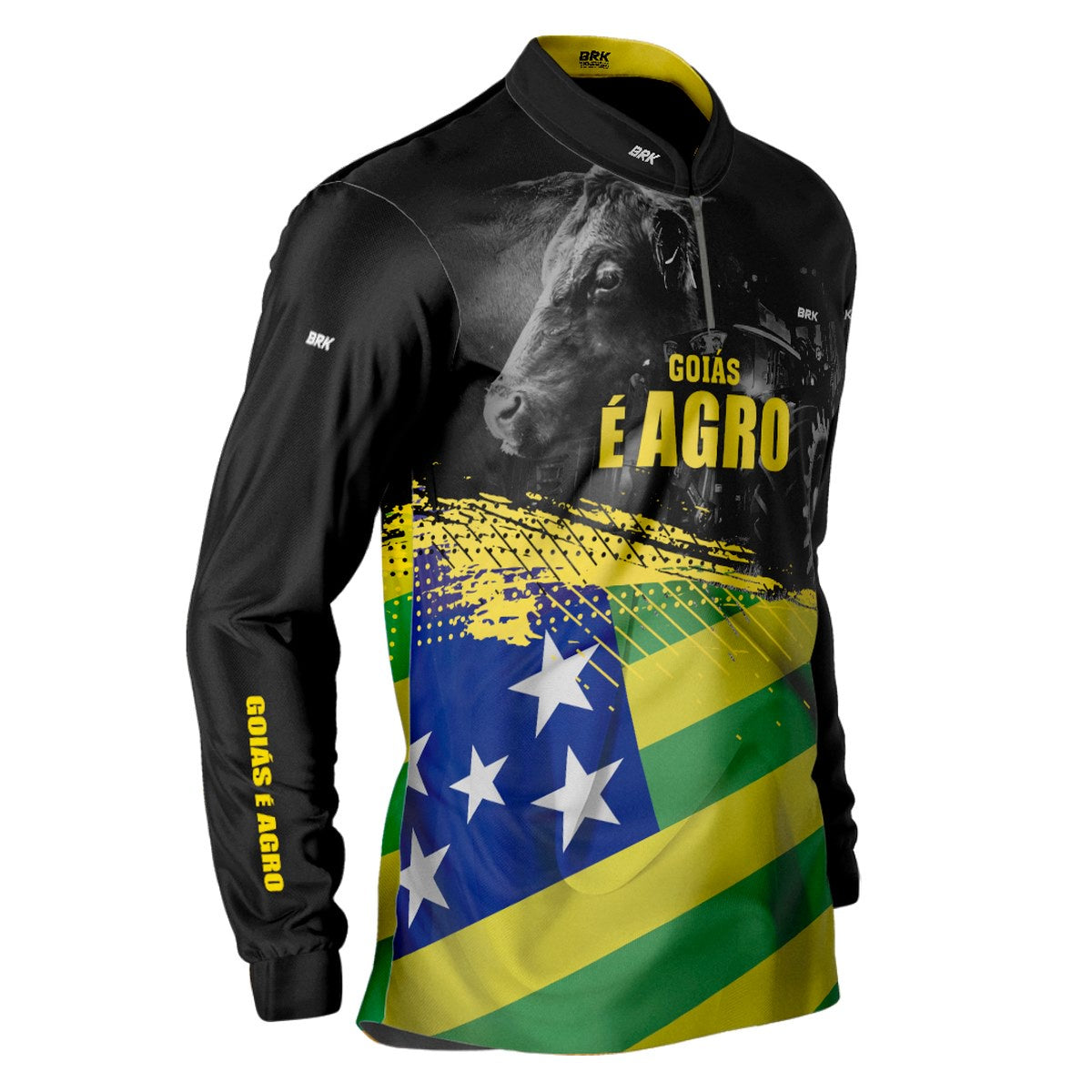 Camisa Agro Brk Goiás é Agro com Proteção Solar UV50+ - BRK AGRO