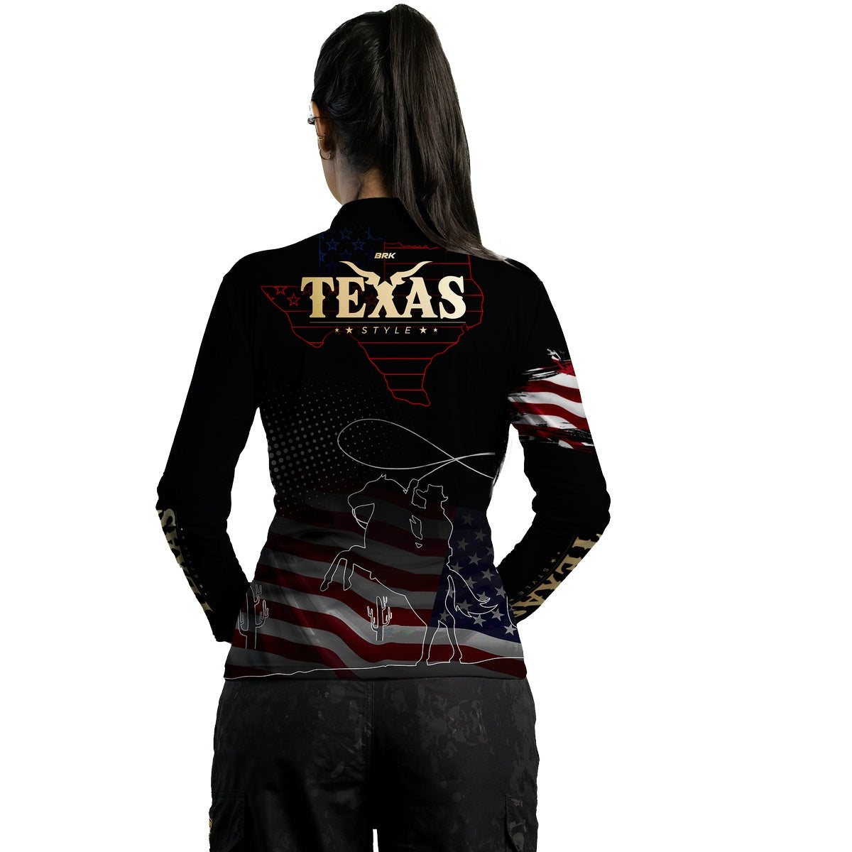 Camisa Feminina Agro Brk Texas Estados Unidos com UV50+ - Brk Agro