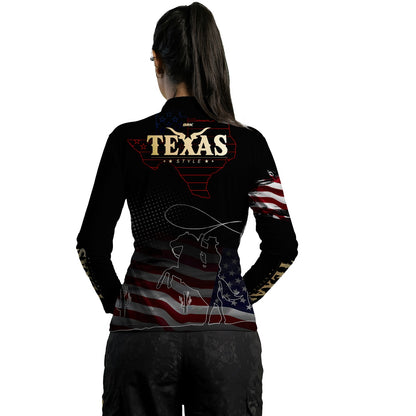 Camisa Feminina Agro Brk Texas Estados Unidos com UV50+ - Brk Agro