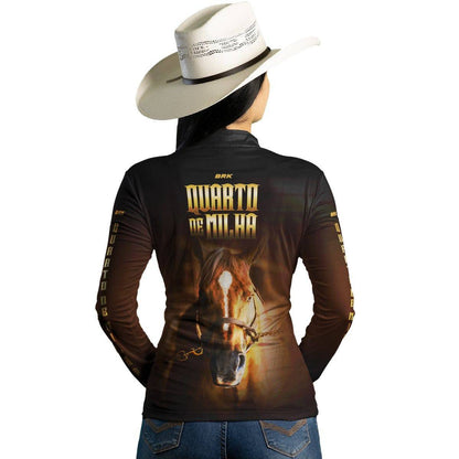 Camisa Agro Brk Rosto Quarto de Milha Proteção Solar UV50+ - BRK AGRO
