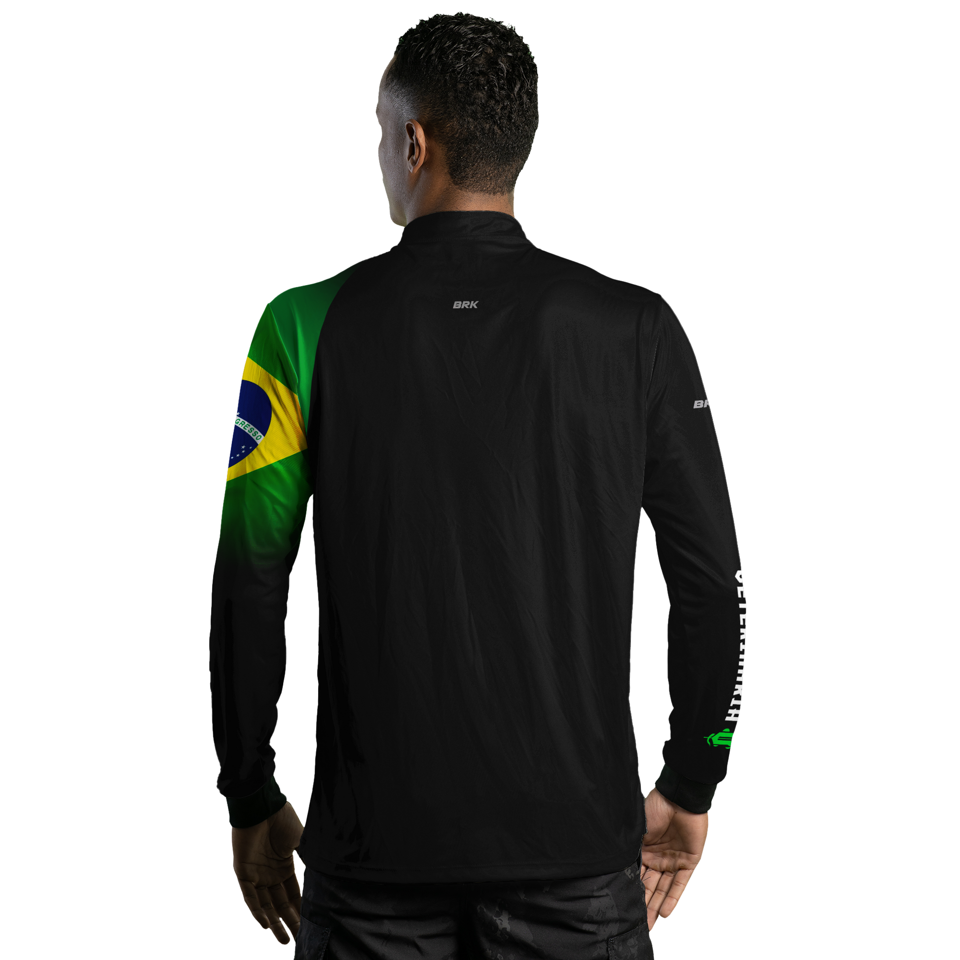 Camisa Agro Brk Veterinária Preta com UV50+ - Brk Agro