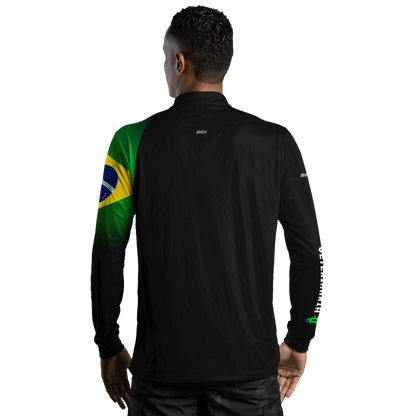 Camisa Agro Brk Veterinária Preta com UV50+ - Brk Agro