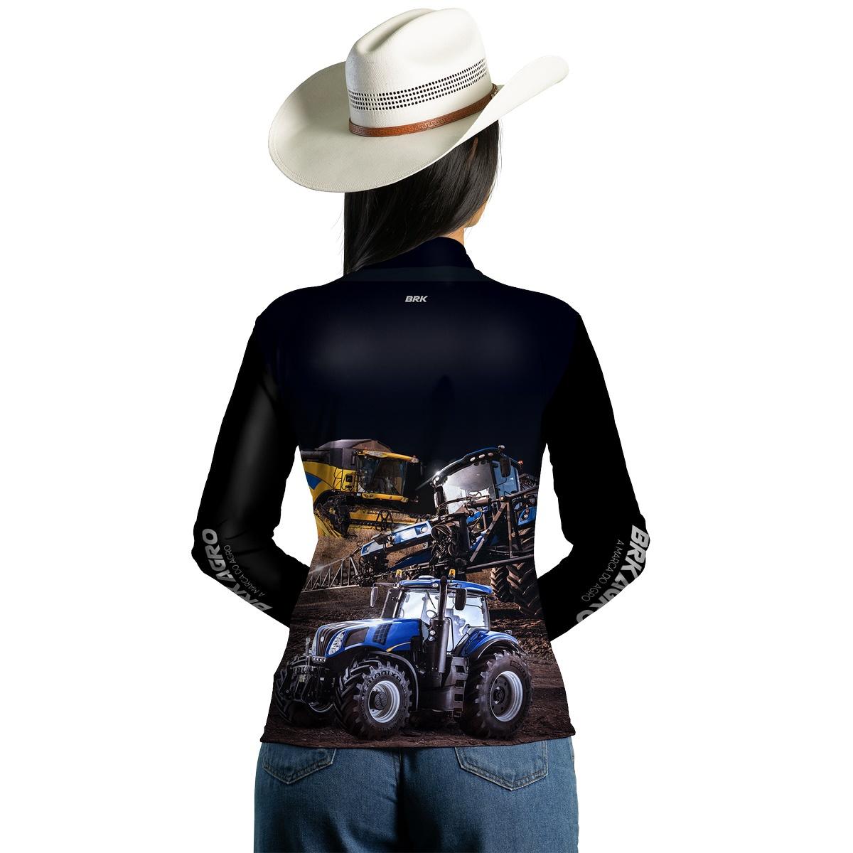 Camisa Agro Brk Maquinário Agrícola com Proteção Solar UV50+ - Brk Agro
