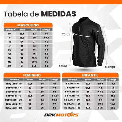 Camisa Infantil BRK Agro Raça Nelore com Proteção Solar UV  50+ - Brk Agro