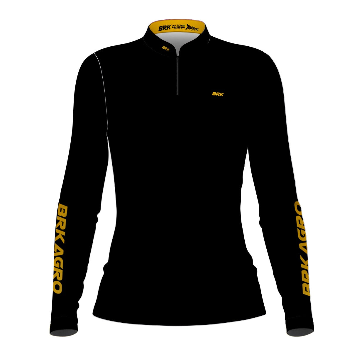 Camisa Feminina Agro Brk Clean Preta com Proteção Solar UV50+ - Brk Agro