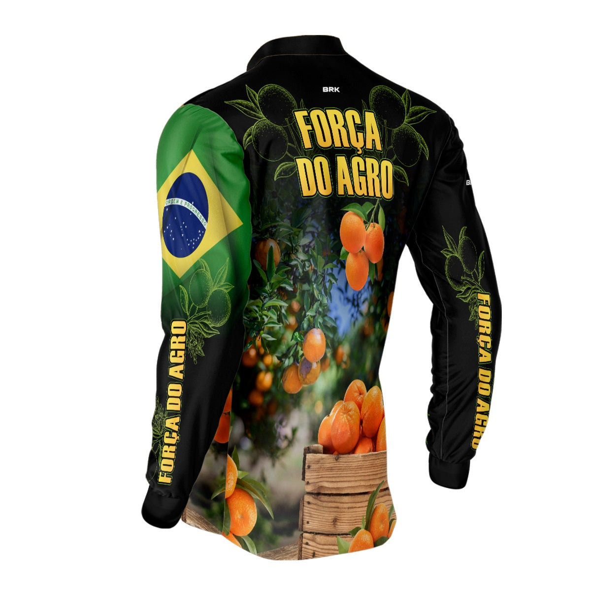 Camisa Agro Brk Cultivo Frutas Produtor de Laranja com Proteção UV50+ - BRK AGRO