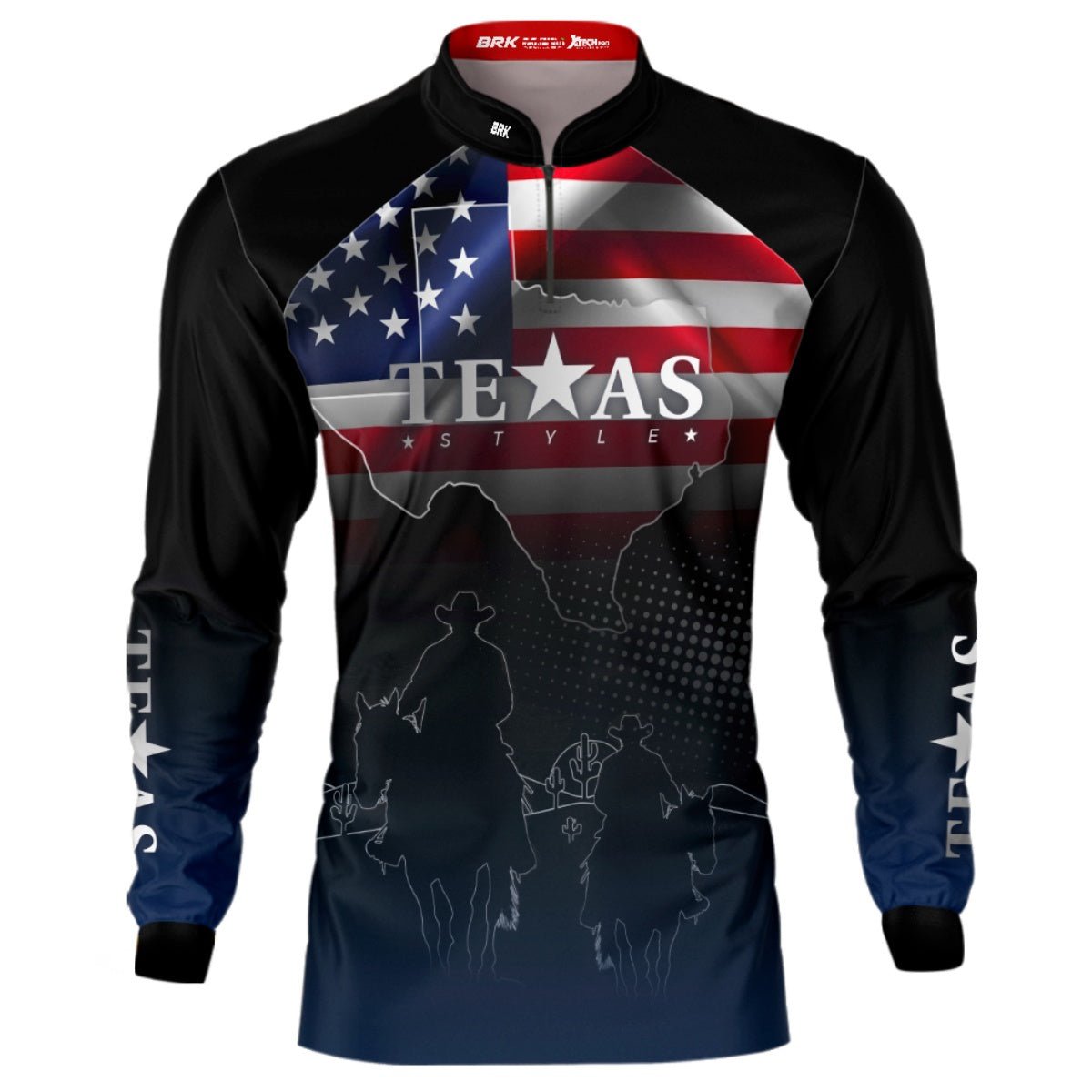 Camisa Agro Brk Texas Bandeira Estados Unidos com UV50+ - Brk Agro