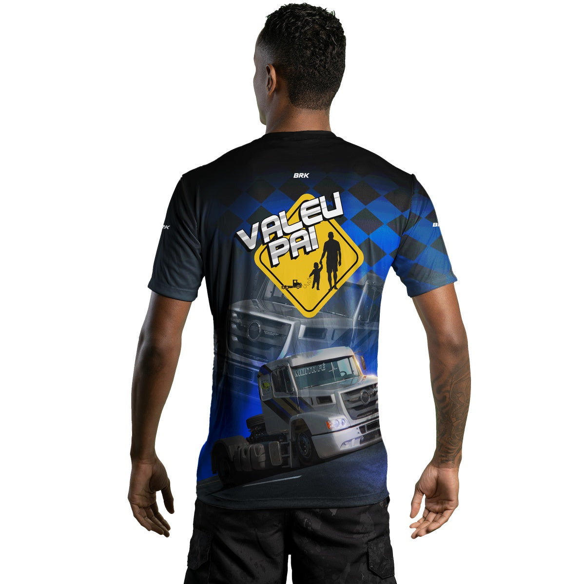Camiseta Agro Brk Caminhão Valeu Pai com Proteção  Solar UV50+ - Brk Agro