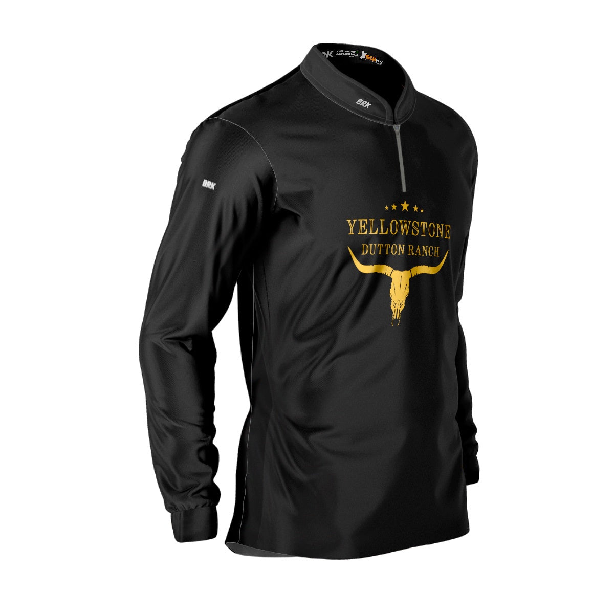 Camisa Agro Brk Yellowstone Símbolo Amarelo com Proteção Solar UV50+ - Brk Agro