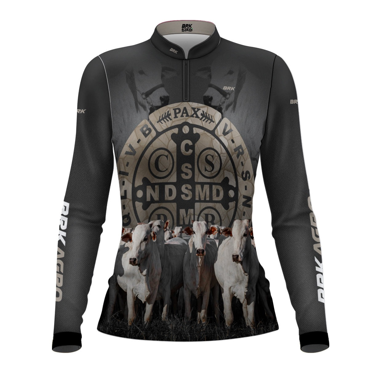 Camisa Feminina Agro Brk Pecuária São Bento com UV50+ - Brk Agro