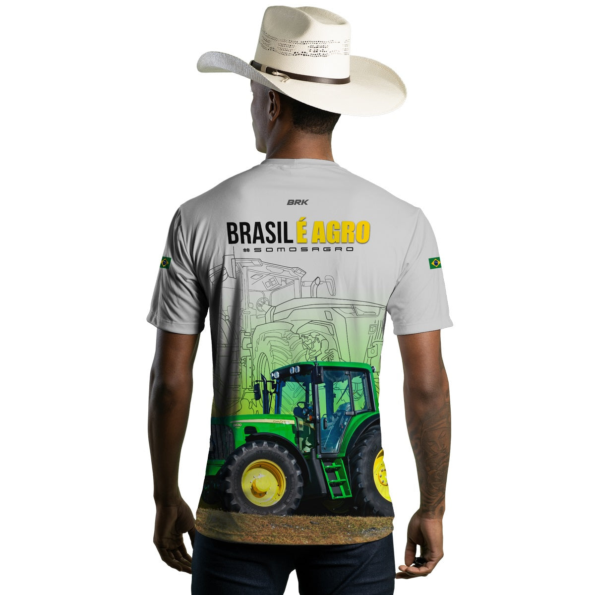 Camiseta Agro Brk Brasil é Agro 05 com Proteção Solar UV50+ - Brk Agro