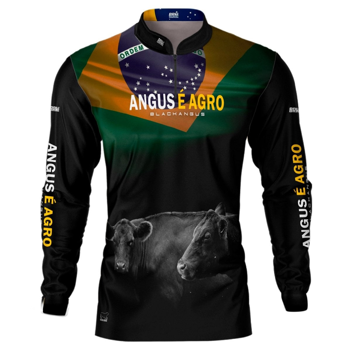 Camisa Agro Brk Angus é Agro Brasil com Proteção Solar UV50+ - BRK AGRO