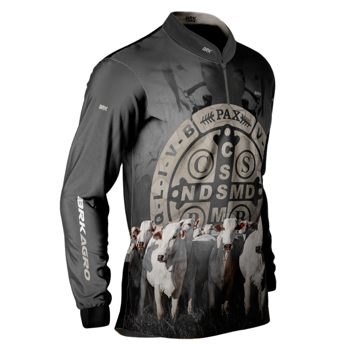 Camisa Agro Brk Pecuária São Bento com UV50+ - Brk Agro