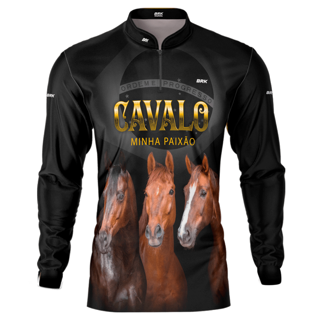 Camisa Agro Brk Paixão por Cavalos com Proteção Solar UV50+ - BRK AGRO
