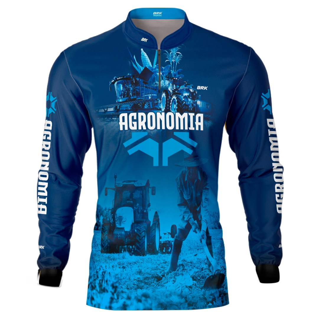 Camisa Agro Brk Agronomia Azul com Uv50+ - BRK AGRO