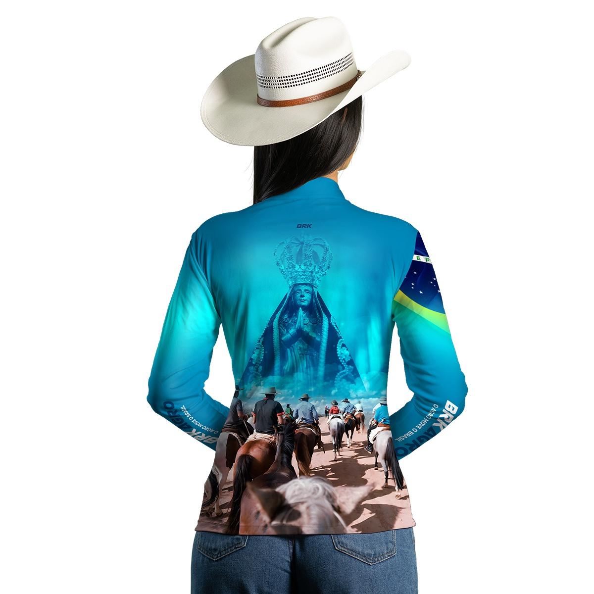 Camisa Agro Brk Cavalgada Devoto Nossa Senhora com UV50+ - BRK AGRO