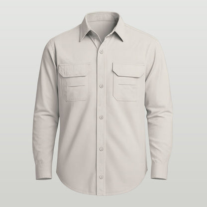Camisa Work Agro Brk Areia com Proteção Solar UV50+ - Brk Agro