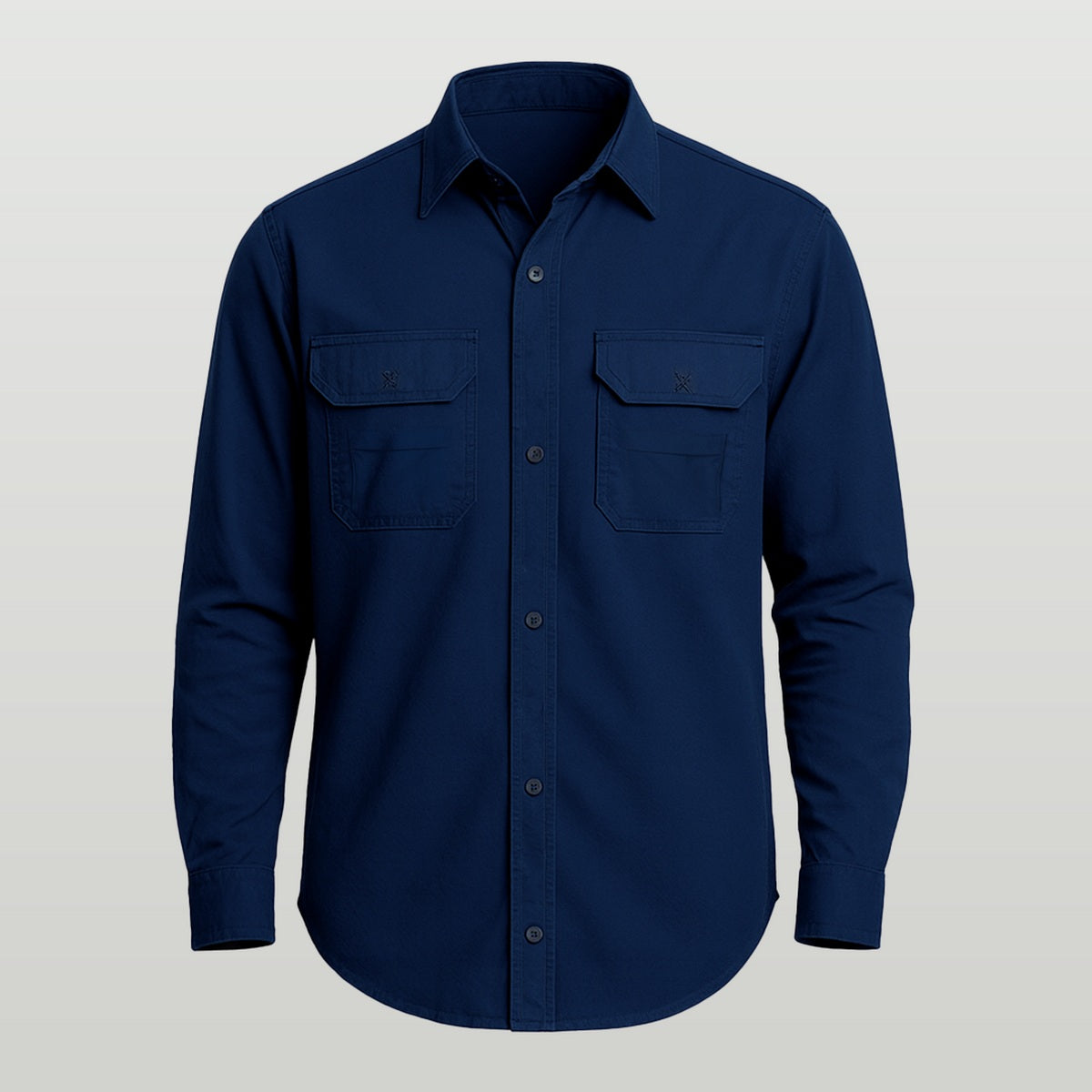 Camisa Work Agro Brk Azul com Proteção Solar UV50+ - Brk Agro