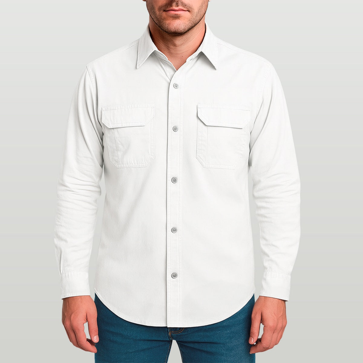 Camisa Work Agro Brk Branca com Proteção Solar UV50+ - Brk Agro