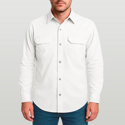 Camisa Work Agro Brk Branca com Proteção Solar UV50+ - Brk Agro